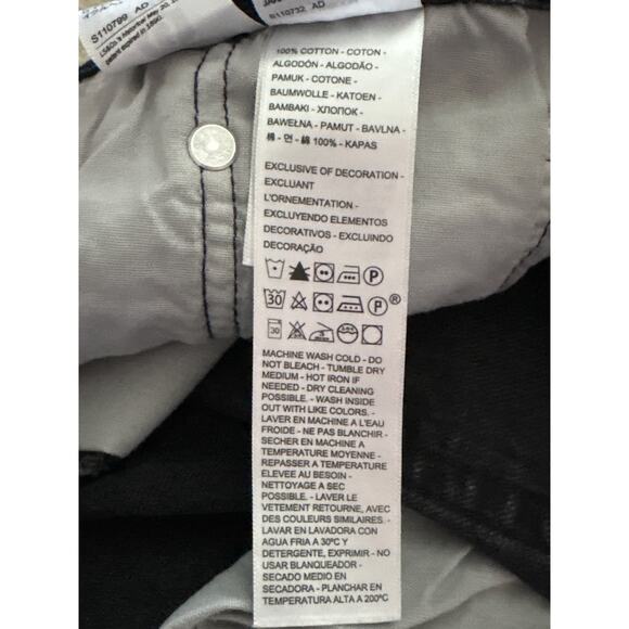 Levi's 501 Original Fit High Rise Button Fly Denim Shorts in Lunar Black Size 26 - Picture 10 of 10